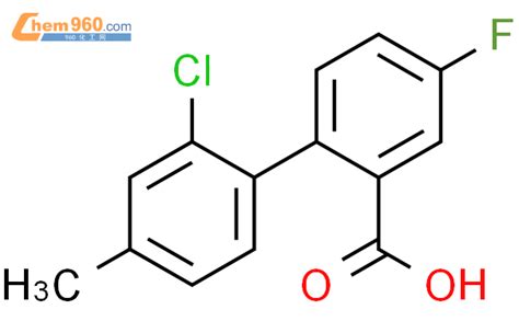 2 2 chloro 4 methylphenyl 5 fluorobenzoic acidCAS号1261907 41 8