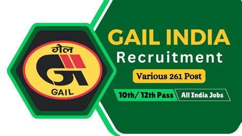 GAIL India Recruitment 2024 Notification OUT For 261 Post Apply Online