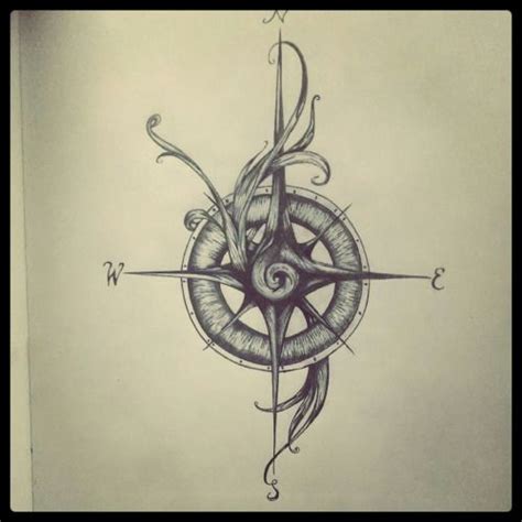 Nautical Compass Drawing at GetDrawings | Free download