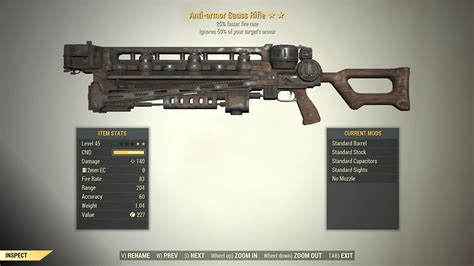 2 Anti Armor Gauss Rifle 25 Faster Fire Rate Fallout 76 Pc Buy