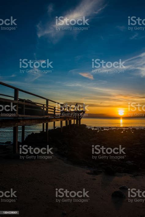 Sunset In Philippines Sea View From Pico De Loro Stock Photo - Download Image Now - Beach, Beach ...