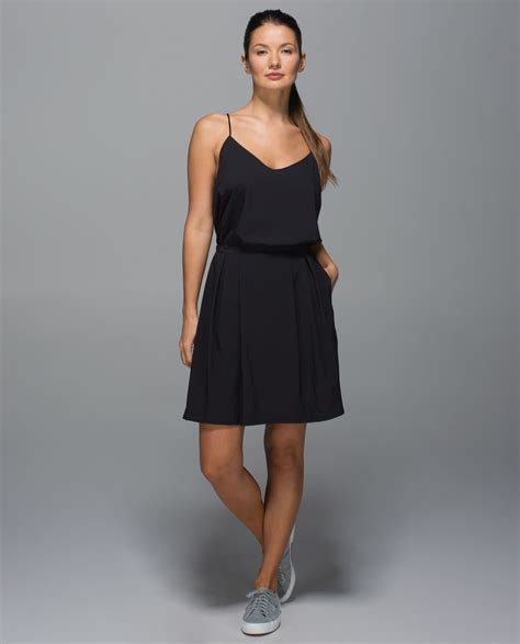 lululemon city summer dress black lulu fanatics