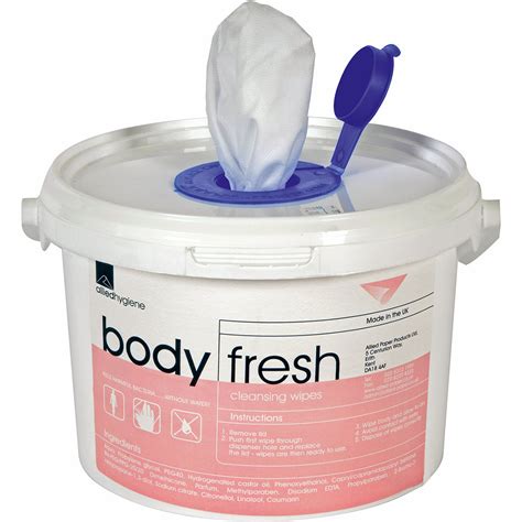 Allied Hygiene Body Fresh Patient Cleansing Wipes Allied Bodyfresh