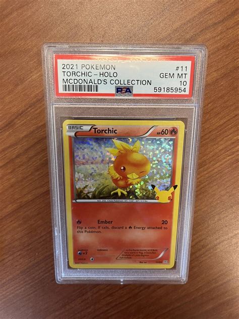 Pokemon Mcdonalds Torchic Holo Graded Psa Values Mavin