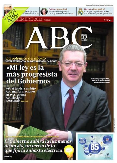 La Portada De ABC Del Viernes 27 De Diciembre