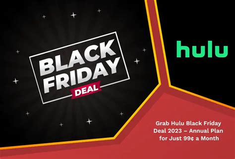 Hulu Black Friday 2024 Deal Not Working Siana Robinetta