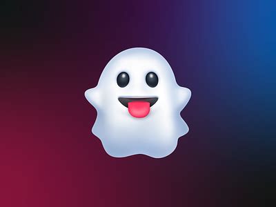 Ghost emoji by Anastasiya on Dribbble