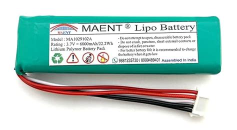 Maent Pcs Protected V Mah Premium Lithium Polymer Rechargeable