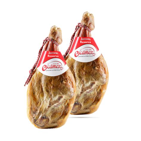 JAMÓN RESERVA SIN PATA 8 8 5 KILOS CAJA DE 2 PIEZAS Profesional Escámez