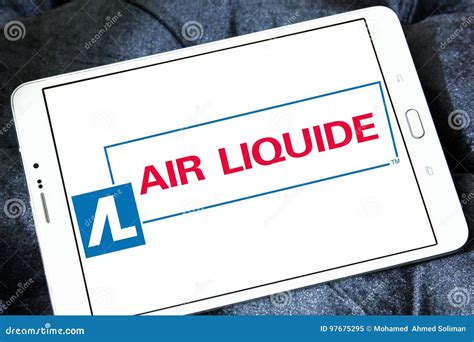 Air Liquide company logo editorial image. Image of including - 97675295