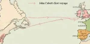 John Cabot First Voyage Map