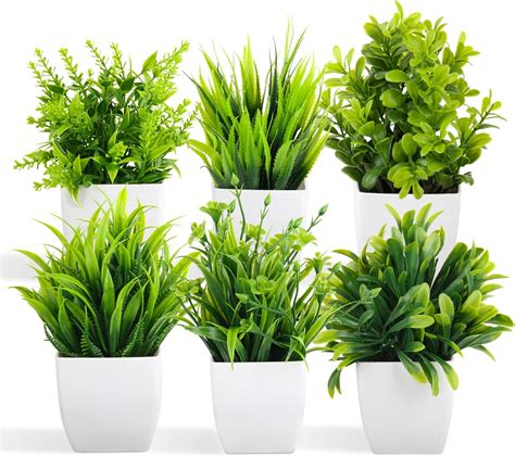 Spepla Lot De Mini Plantes Succulentes Artificielles En Pot