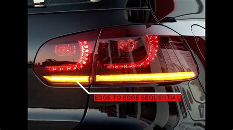 Supernova Vw Golf Mk6 Midnight Black Sequential Led Tail Lights 2022 Release Fits Mk6 2009 2013