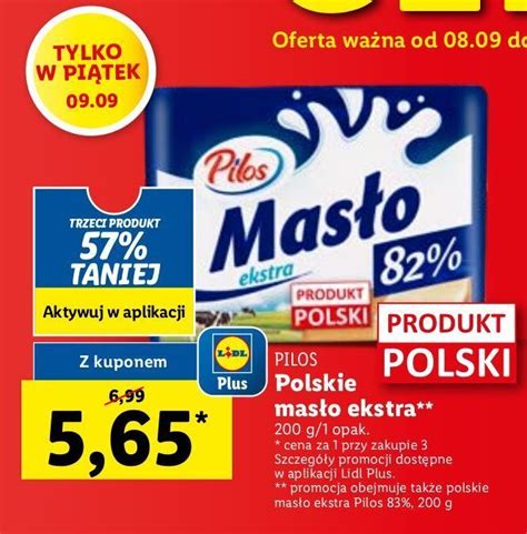 Promocja Masło ekstra pilos w Lidl