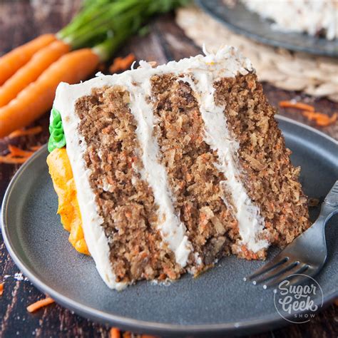 Carrot Cake With Pineapple Cream Cheese Frosting Sugar Geek Show