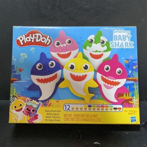 New Pinkfong Baby Shark Play Doh Set Non-Toxic 12 Cans Dough | #4681311534