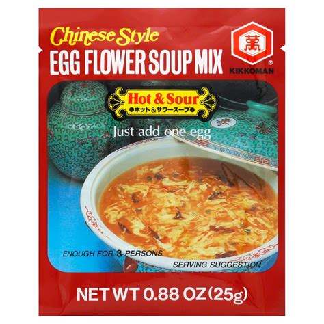 Pack Of Kikkoman Chinese Style Hot Sour Egg Flower Soup Mix Oz Walmart