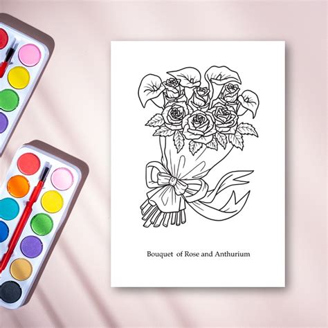 relaxing flowers coloring book shopee thailand