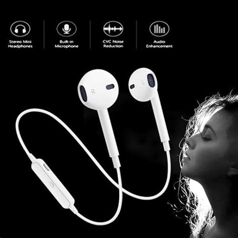 Fone De Ouvido S6 Headset Universal Intra Auricular Sem Fio Bluetooth