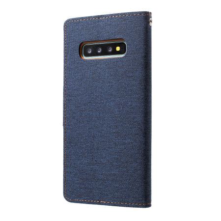 Goospery Motorola Moto G7 Play Hülle Leder Stoff Case Canvas