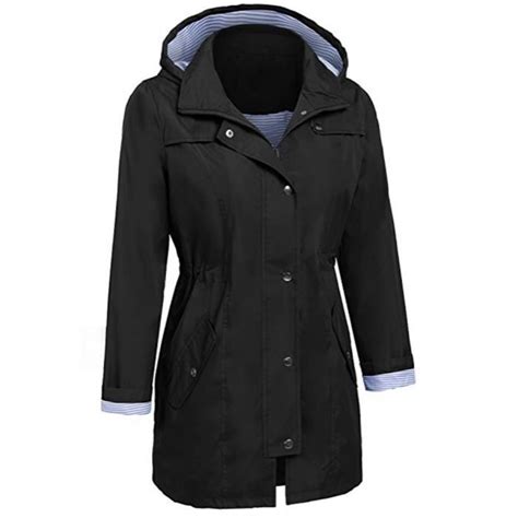 Pluie Solide Femme Veste Capuche Imperm Able Capuchon Ext Rieur