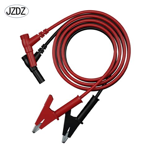 Jzdz Fils De Test Angle Droit Gels Plug To Alligator Enti Rement Isol