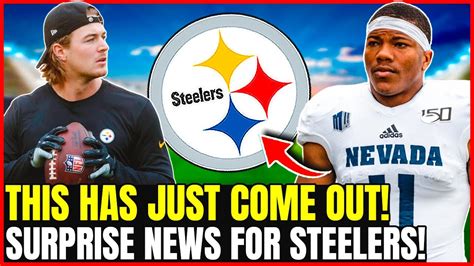 Came Out Now Nobody Waited For That Pittsburgh Steelers News