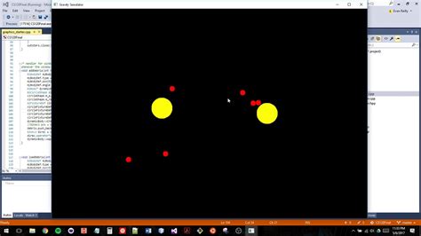 Gravity Simulator Using Box2d And Opengl Youtube