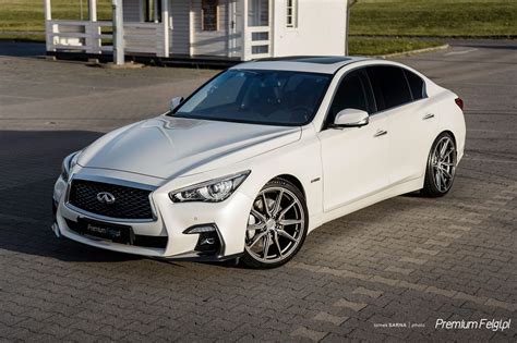 Infiniti Q S White Vossen Hf Wheel Wheel Front