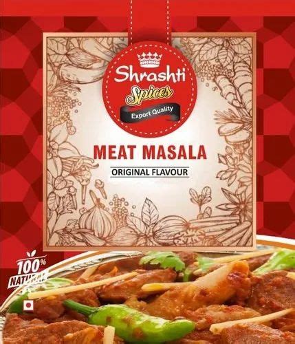 Shrashti Spices Meat Masala Packaging Size 1 Kg Packaging Type