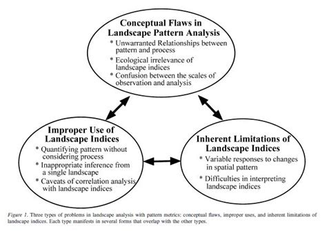 Three Types Of Problems In Landscape Analysis With Pattern Metrics