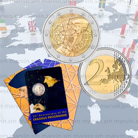 2 Euro Programma Erasmus Malta 2022 Coincard FDC