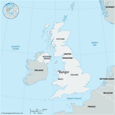 Bangor Map England And Facts Britannica