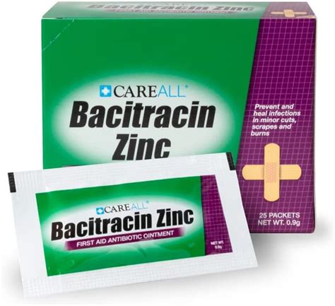 Amazon Careall Pack Bacitracin Antibiotic Zinc Ointment Gr