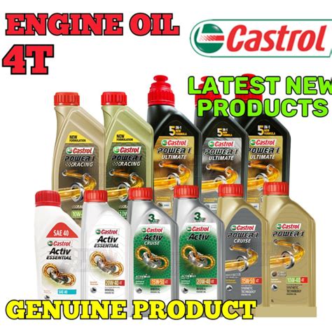 4T CASTROL GO 20W40 ACTIV ACTIVE ESSENTIAL SAE40 ACTIV 20W40