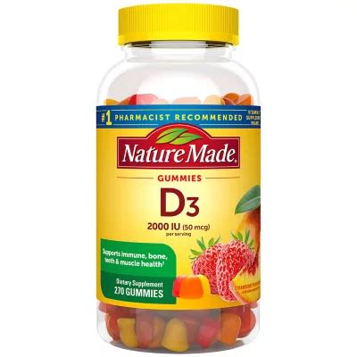 Nature Made Vitamin D Iu Gummies Ct Sam S Club