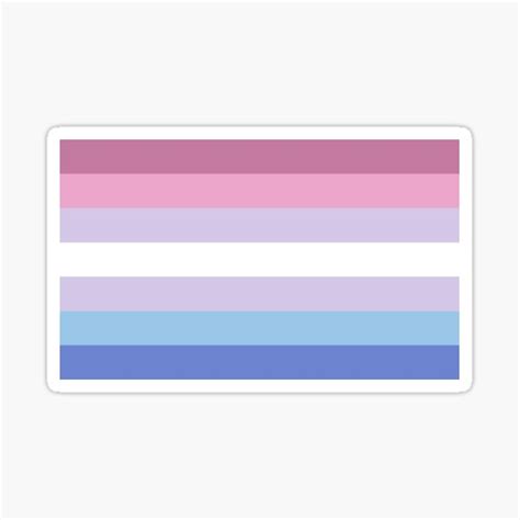 Bigender Pride Flag Matte Vinyl Sticker Sheet Decals And Skins