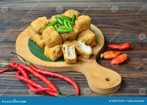 Tahu Sumedang Or Sumedang Tofu Traditional Food From Indonesia Stock