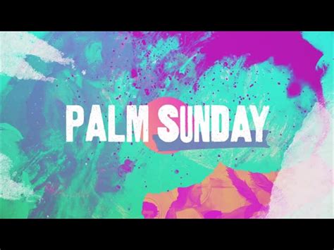 Holy Week Paint Palm Sunday Shift Worship Playback Media Store