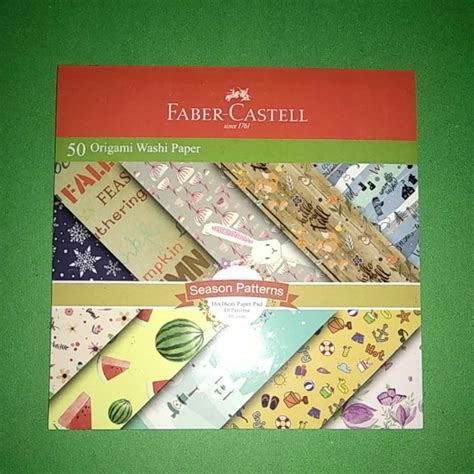 Jual Kertas Lipat Origami Washi Paper Faber Castell X Cm Season