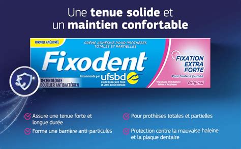 Fixodent Cr Me Fixative Original Adh Sive Pour Proth Ses Dentaires