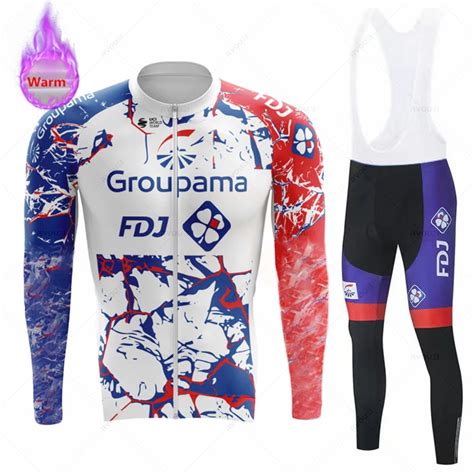 Fdj Equipe Inverno Ciclismo Roupas Dos Homens De L T Rmica