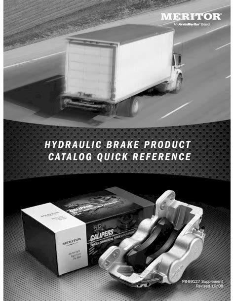 Pdf Hydraulic Brake Product Catalog Quick Meritor Euclidmeritor