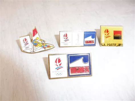 Lot De Anciens Pin S Des Jeux Olympiques Albertville Vintage