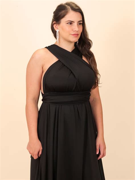 Vestido Multiformas Longo Infinity Dress Preto Loja Lali