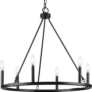 Warehouse Of Tiffany Casey 31 5 In 8 Light Matte Black Indoor