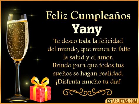 Feliz Cumpleaños Yany Imágenes  Tarjetas Y Mensajes