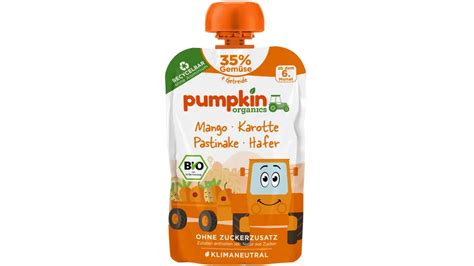 Pumpkin Organics Bio Quetschie Mango Karotte Pastinake Hafer Online