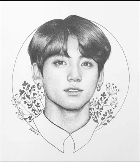 How To Draw A Bts Jungkook New Look Step By Step Pencil Drawing Easy