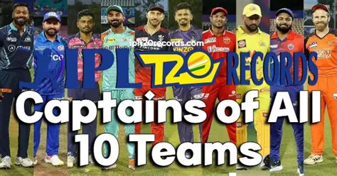 Ipl 2023 Captains Of All 10 Teams Their Ipl Salary Stats And Net Worth